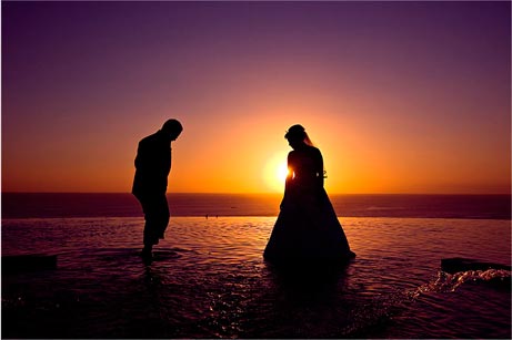 巴厘岛日落海滩婚礼