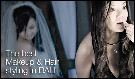 专业的化妆和发型设计为您的婚礼在巴厘岛