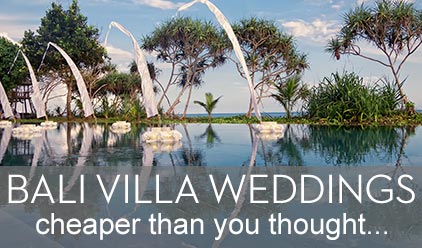 巴厘岛别墅婚礼——比你想象的要便宜!