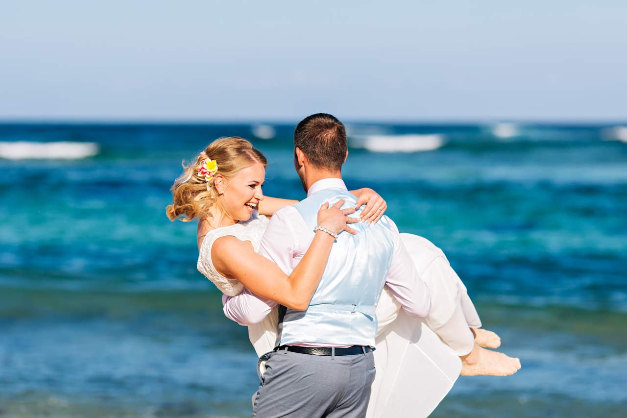 巴厘岛的海滩婚礼